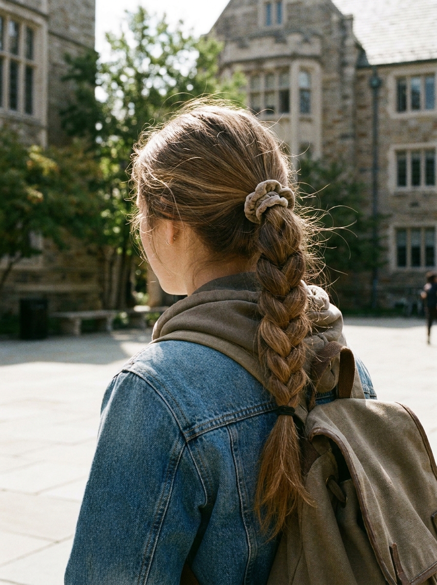 Braided Ponytail als Back to School Hairstyles Inspiration 2026